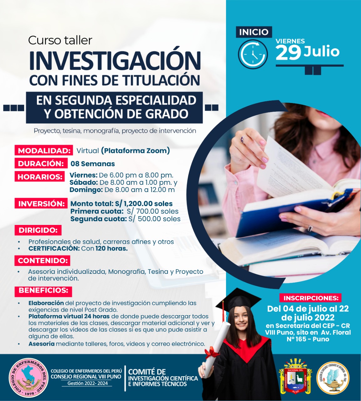 INVESTIGACION CON FINES DE TITULACIÓN EN SEGUNDA ESPECIALIDAD Y OBTENCIÓN DE GRADO